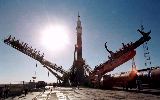 Sojuz TM-28 na ramp ped startem